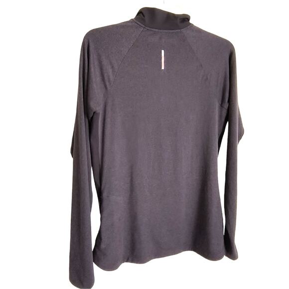 REI Co-op 1/4 Zip Top Women's Sz M Gray Long Sleeve Reflective Pullover Running - Picture 3 of 14